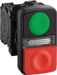 Podświetlany łącznik przyciskowy SPDT średnica wycięcia 22mm Schneider Electric