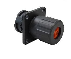 Złącze wielostykowe przemysłowe 6-pinowe Montaż na kołnierzu Gniazdo Amphenol Industrial