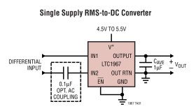 Precision Extended Bandwidth, RMS-to-DC Converter