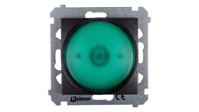 Simon 54 Sygnalizator Świetlny Led Zielone Światło Antracyt Dss3.01/48