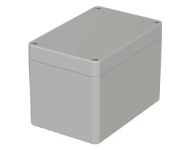 PC enclosure, (L x W x H) 120 x 80 x 85 mm, light gray (RAL 7035), IP65, 02226094