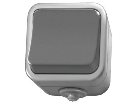 DELFINA Wyłącznik pojedynczy jednobiegunowy szary ŁNH-1D/30 OSPEL