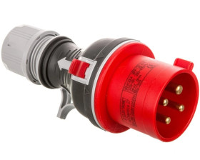 Wtyczka przenośna 32A 4P 400V czerwona TWIST WPP 32/4 IP44 922076