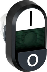 ABB 1SFA611146R1102 MPD17-11G Przycisk podwójny czarny/biały 1 szt.