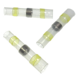Złączka z cyną 4mm2-6mm2 żółta szybkozłączka wodoodpor. rurka z klejem