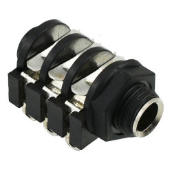6.35mm 3 Pole Stereo Jack Socket