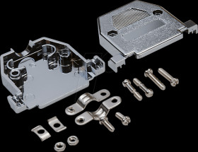 10120068 D-Sub housing, 9-pin, metallised plastic