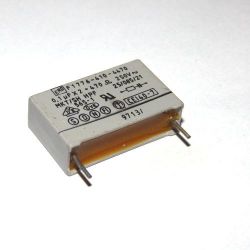 Kondensator 100nF 250V AC + 470R 20% 26mm x 16mm x 7mm