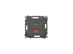 SIMON 55 Ładowarka USB C+A 30W 230V czarny mat TEC2CAQ.01/149 KONTAKT SIMON