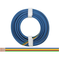 Donau 418-5 Wire Set 4x0.14mm&#xB2; 5m Green/Red/Yellow/Blue Plastic Insulated
