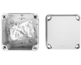 Puszka natynkowa LIGHT 113x113x68 7xM25 gładka IP66/67 EL-111