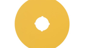 Tabliczka Opisowa Żółta Okrągła Fi90 Bez Nadruku M22-Xak 216464