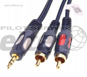 Kabel Jack AUX 3,5mm - 2xRCA cinch 15m Ĺ‚ezka