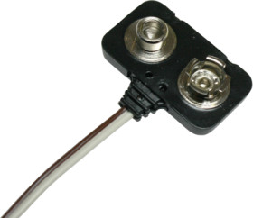 Battery connection for 9 V-battery, 1 cell, 04-11.0300