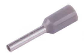 Tulejka kablowa izolowana 0,75x10 - SZARA (100szt)