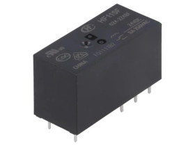 HF115F/024-2Z4BF Przekaźnik elektromagnetyczny DPDT Ucewki: 24VDC 8A 8A/250VAC