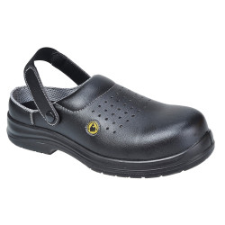 Safety Clog Black Metal Free Microfibre