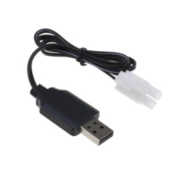 Ładowarka USB do akumulatorów - 4.8V - wtyk Tamiya KET2P - przewód 55cm