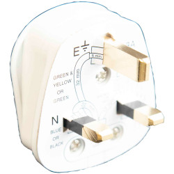 Dencon 1689NB 3 Pin Fused Plug 13A White