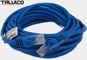 Patch cord UTP kat.5e CCA 5,0m niebieski 5P31