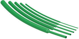 Heatshrink tubing, 2:1, (9.5/4.8 mm), PE, green, NB13624001