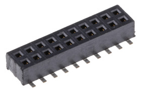 Gniazdo PCB 20 -pinowe 2 -rzędowe raster: 1.27mm Listwa gniazdowa Proste SMD