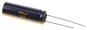 Kondensator 1000μF 35V dc Radialny, Otwór przelotowy Panasonic roztaw: 5mm 10 (Dia.) x 30mm