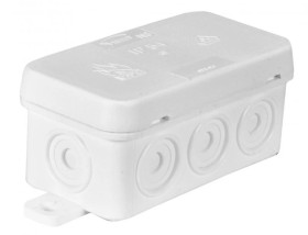 Puszka n/t hermetyczna 85x45x39mm IP54 z dławnicą zintegrowaną biała N8 83008006