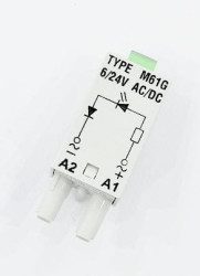 LM61G moduł sygnalizacyjny LED zielony, zas. 6-24Vac/dc