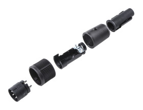 Złącze okrągłe 4-pinowe Miniature Kabel Wtyk binder Męski IP40 678