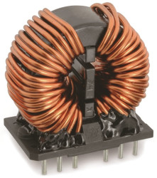 Dławik skompensowany 2 x 3 mH 26A Otwór przezierny -30 → +50% Przewlekany 2 x 4.5mΩ Rdc Nanokryształ