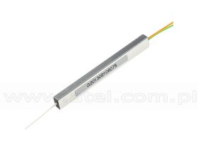 Splitter PLC 1:2, 0,9mm, włókno G657A, 1,5m, jednomodowy