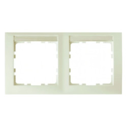 Berker S.1 Ramka 2-krotna pozioma z polem opisowym kremowy połysk 10228912