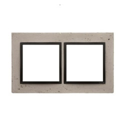 Simon 54 Nature Ramka podwójna beton - FUNDA MENTE DRN2/93