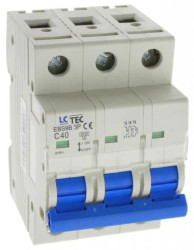 Wyłącznik instalacyjny nadprądowy nadmiarowoprądowy 3P 3M C 40A 6kA 491041 EBS9B