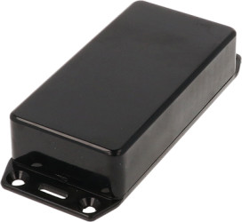 ABS enclosure, (L x W x H) 100 x 50 x 25 mm, black (RAL 9005), IP54, 1591ASFLBK