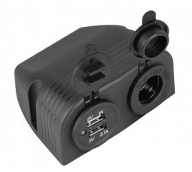 LAD.SAMOCHO. 2XUSB 3100 MA + GNIAZDO ZAP