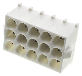 Wtyk PCB 15-pinowe raster: 6.35mm 3-rzędowe TE Connectivity Przewlekany 19.0A 600.0 V.