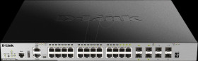 DGS-3630-28PC/SI/E Switch, 28-port, Gigabit Ethernet, PoE+, RJ45/SFP, SFP