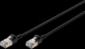 DK-1632-A-050S-BL Cat.6a patch cable, F/FTP, black, 5 m
