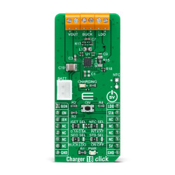 Zestaw badawczo-rozwojowy – zarządzanie zasilaniem MikroElektronika Ładowarka akumulatorów Płyta rozszerzenia Gniazdo