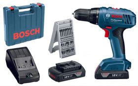 Wkrętarko-Wiertarka akumulatorowa BOSCH GSR 1800-LI - ZESTAW
