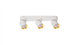 Lampa Sufitowa Andy 3Xgu10 Biały + Złoty Ml9936 Milagro