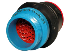 Złącze wielostykowe przemysłowe 47-pinowe Montaż w przegrodzie Gniazdo Deutsch