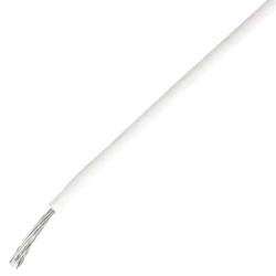 Drut do stosowania w trudnych warunkach otoczenia 0,2 mm² Biały TE Connectivity ETFE 24 AWG 600 V dł. 100m 19/36 +150°C