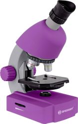 Bresser Optik 8851300GSF000 violet Mikroskop dla dzieci jednookularowy 640 x światło przechodzące