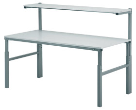 Stół warsztatowy szer. 1800mm Nie maks. obciążenie: 300kg Stół warsztatowy z półką dł. 700mm wys. 650 → 900 mm,