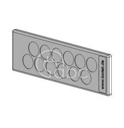 Przepust kablowy niedzielony KEL-DP 24, na 12 przewodów, 43508