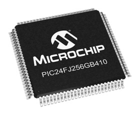 Mikrokontroler Microchip PIC24F TQFP 100-pinowy Montaż powierzchniowy PIC 256 kB 16bit 32MHz RAM:16 kB Flash 2 →