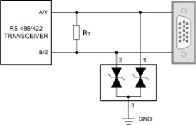 Two-channel bidirectional 12V ESD protection diode